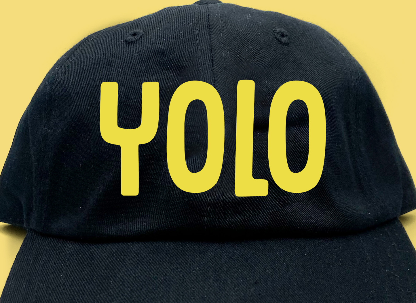 YOLO Yellow Dad Hat