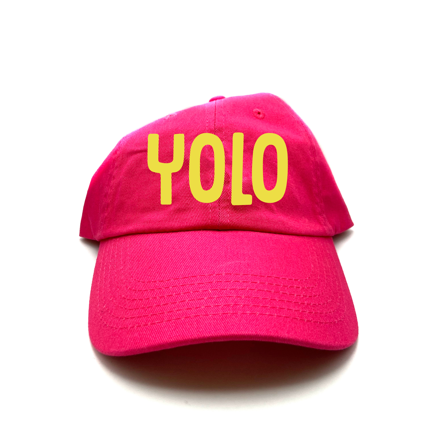 YOLO Yellow Dad Hat