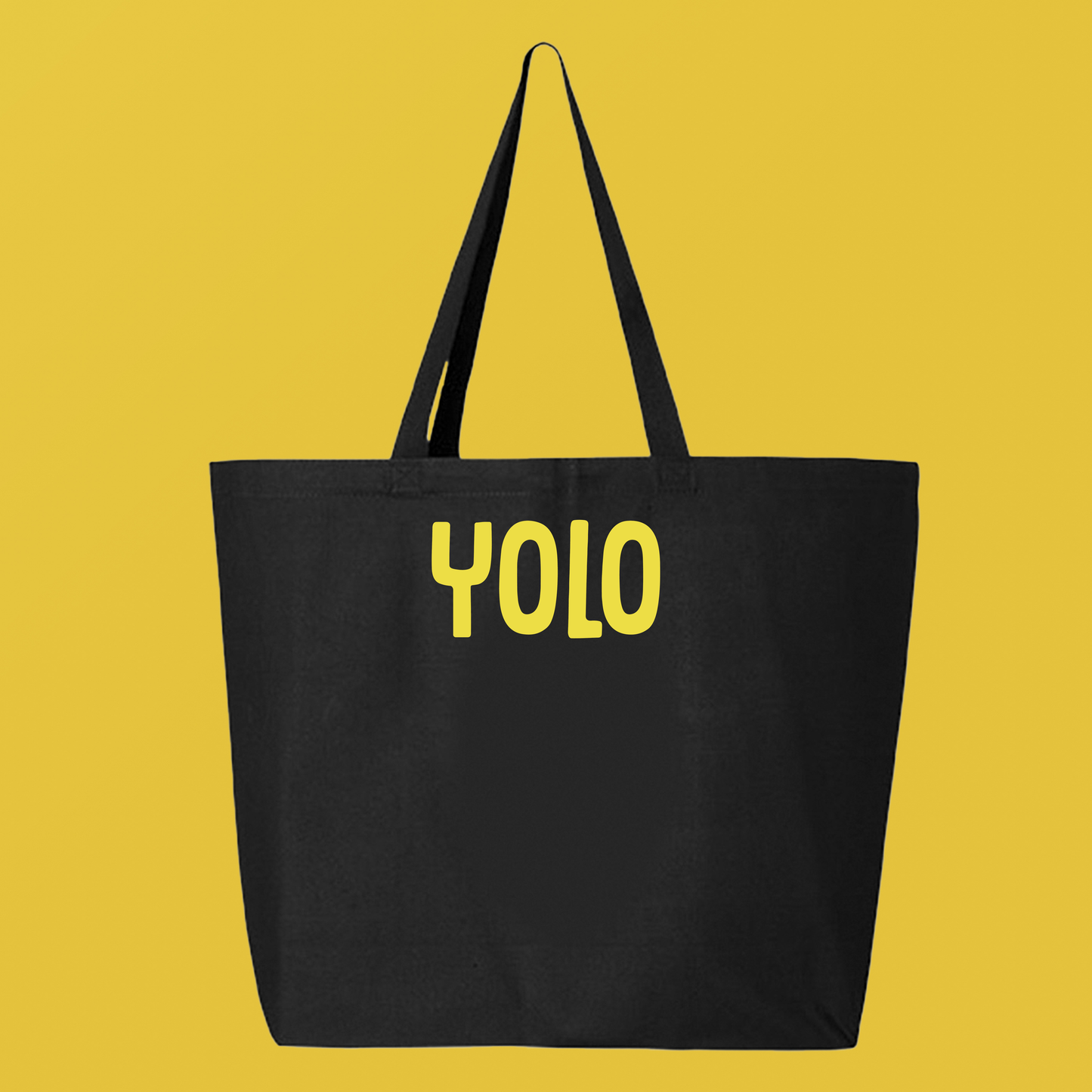 YOLO Yellow Tote Bag