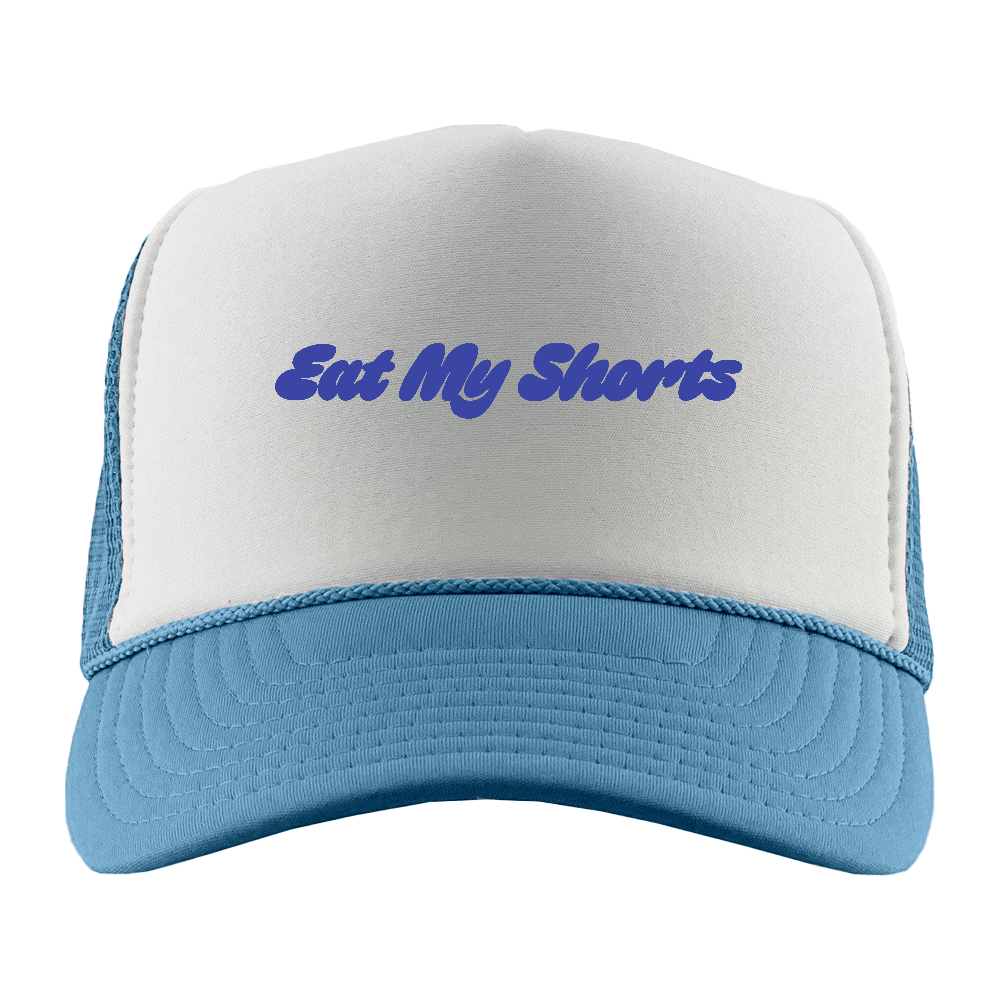 Eat My Shorts Indigo Foam Truckers Hat