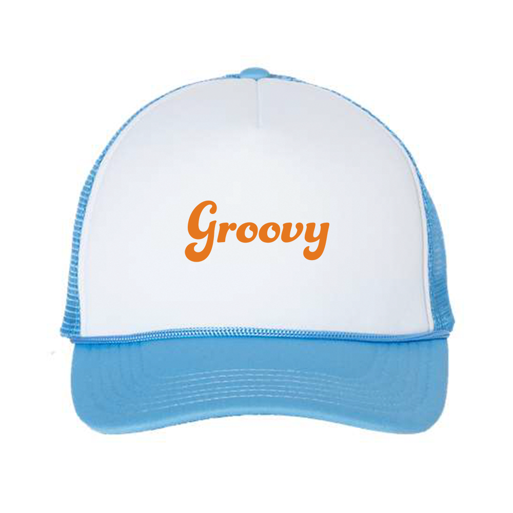 Groovy Orange Foam Trucker Hat