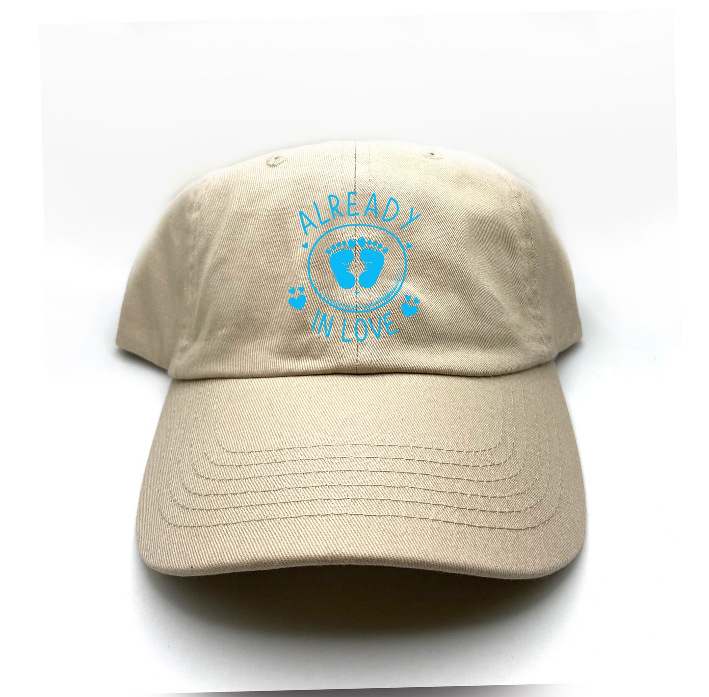 Baby Footprints Blue Dad Hat