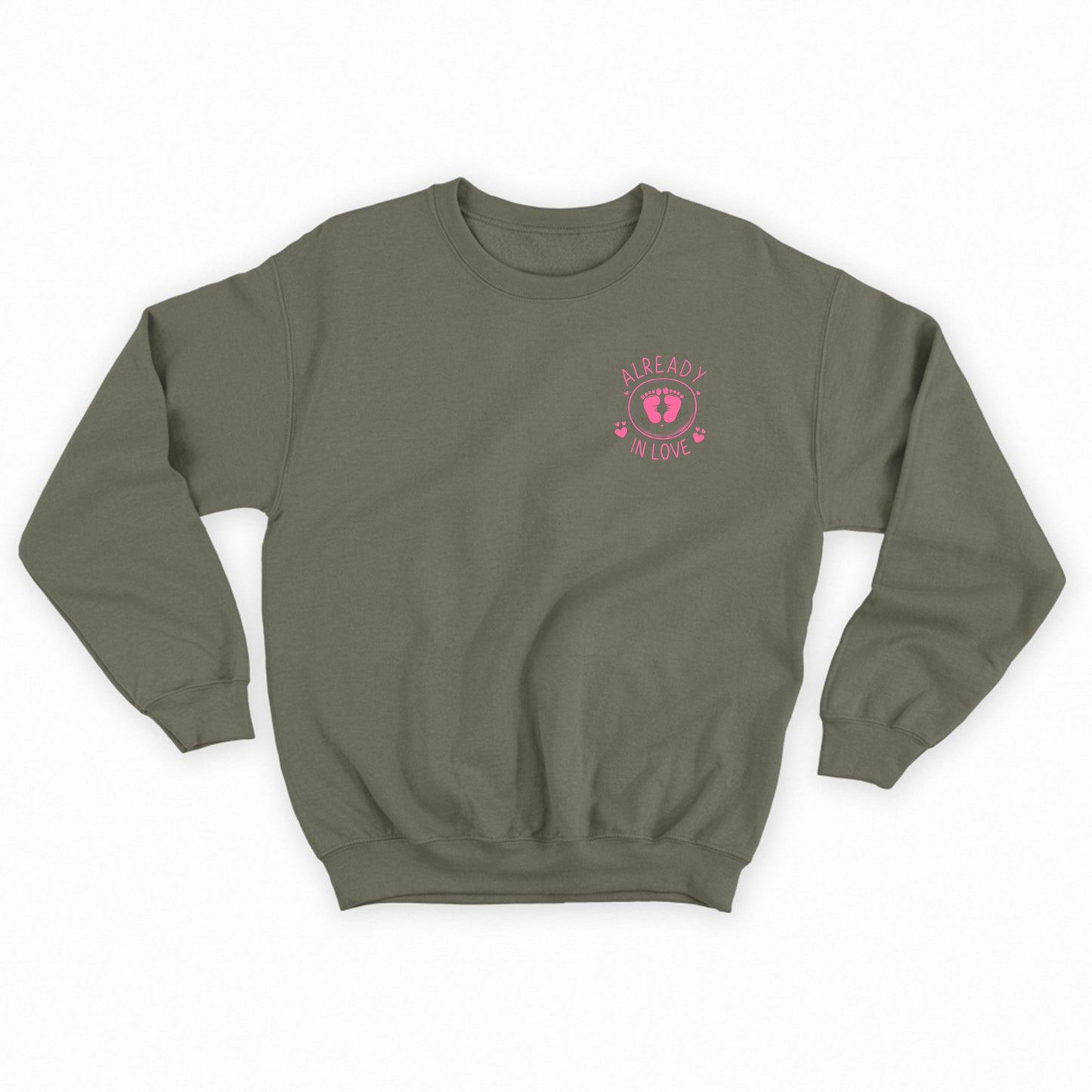 Baby Footprints Pink Sweatshirt