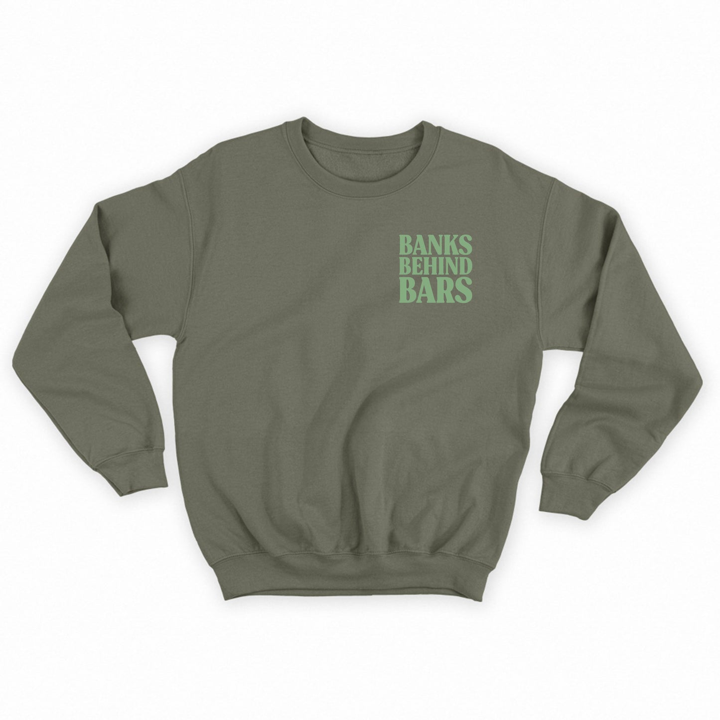 Banks Behind Bars Leaf Green Sweatshirt