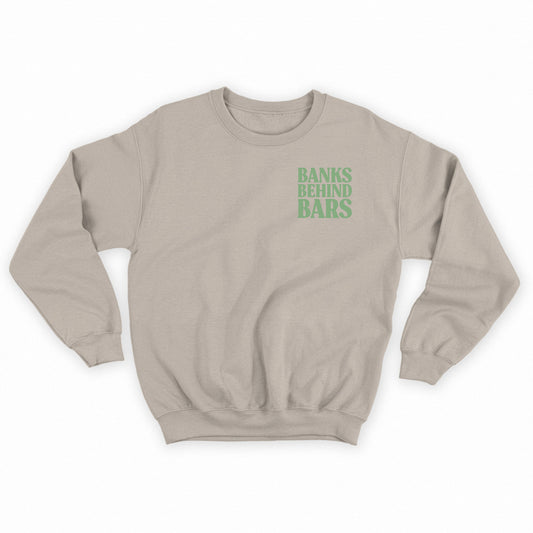 Banks Behind Bars Leaf Green Sweatshirt
