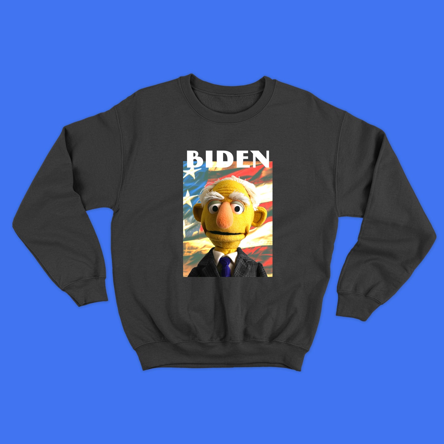 biden muppet flag sweatshirt