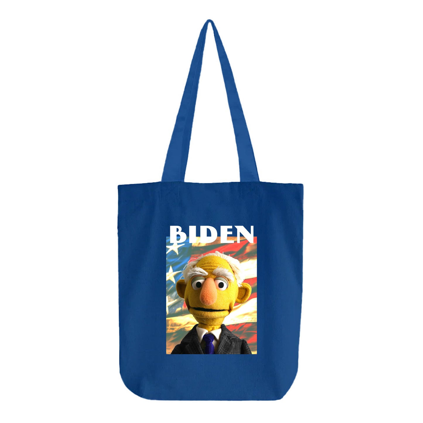 biden muppet flag tote bag