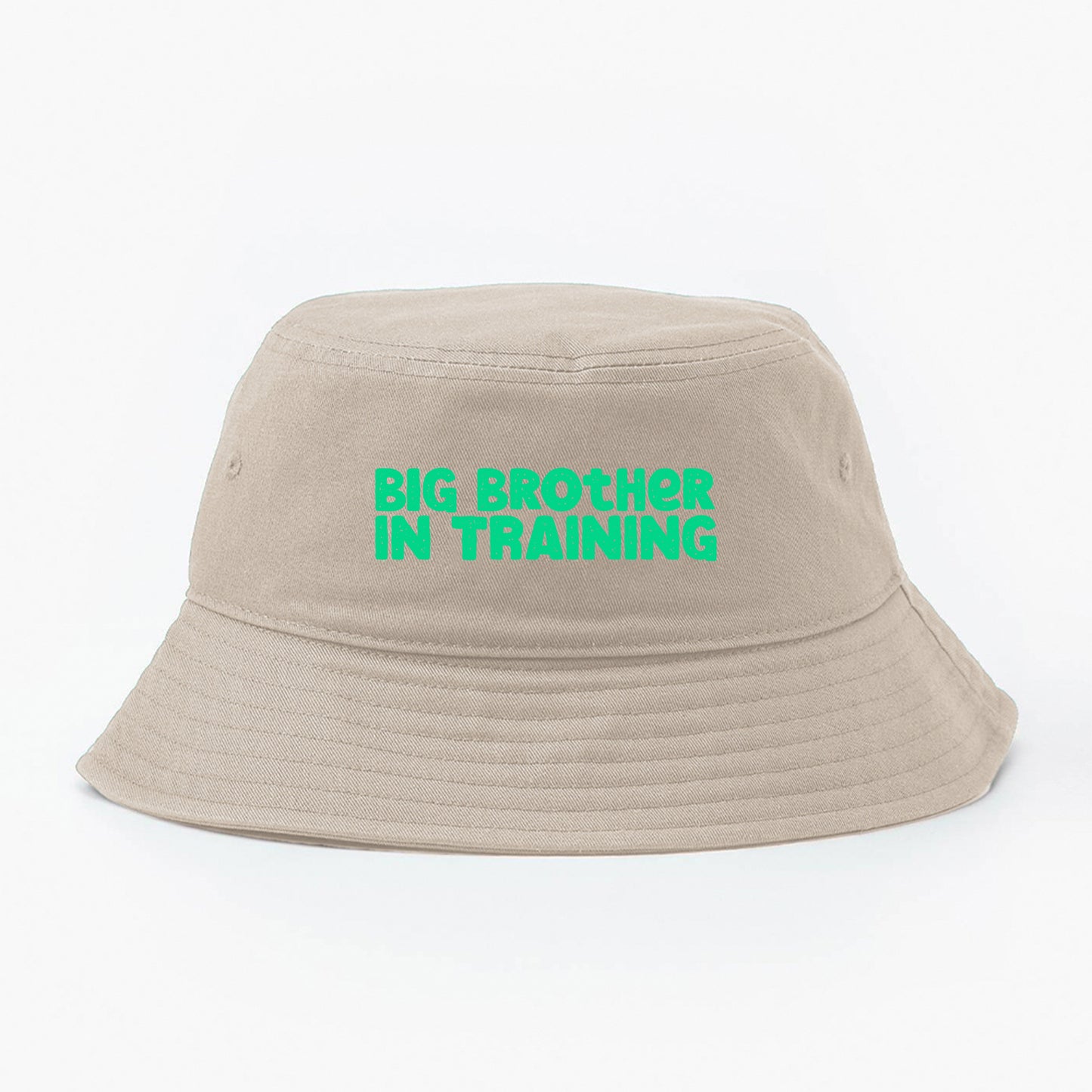 big brother in training green bucket hat