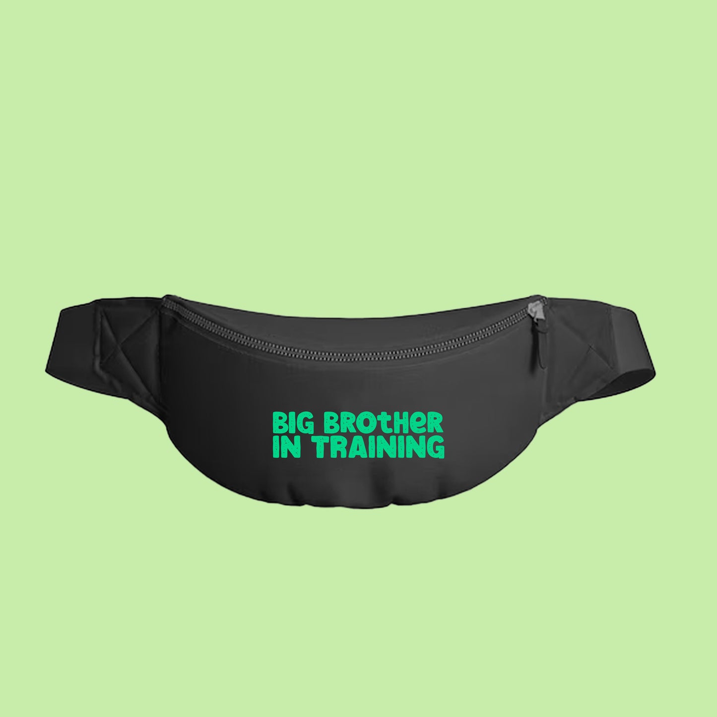 big brother in training green fanny pack