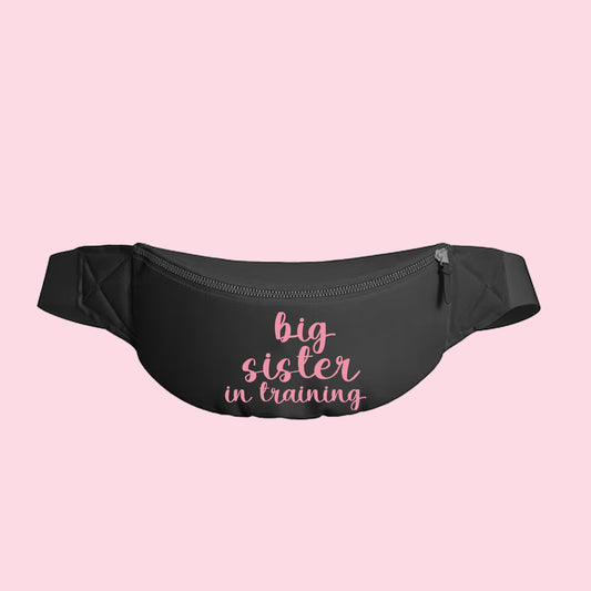 big sister in training pinkbig sister in training pink fanny pack