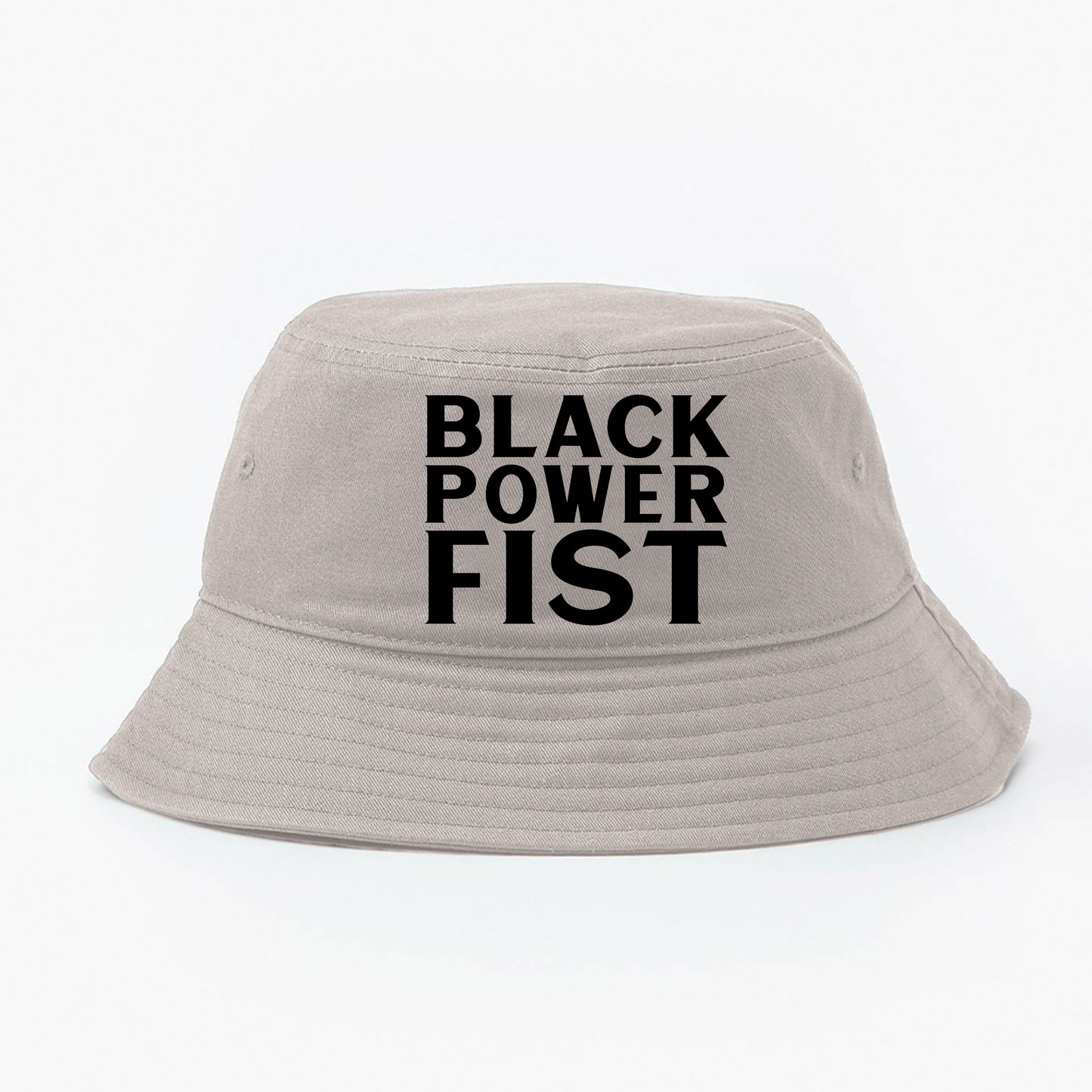 Black Power Fist Black Bucket Hat