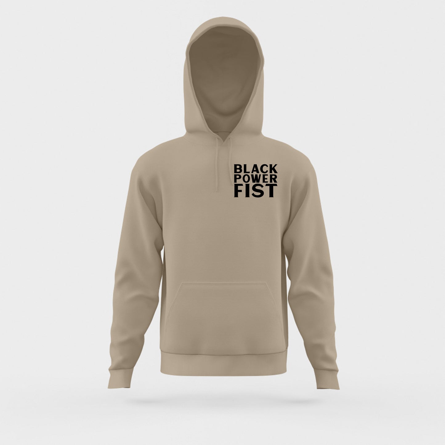 Black Power Fist Black Hoodie
