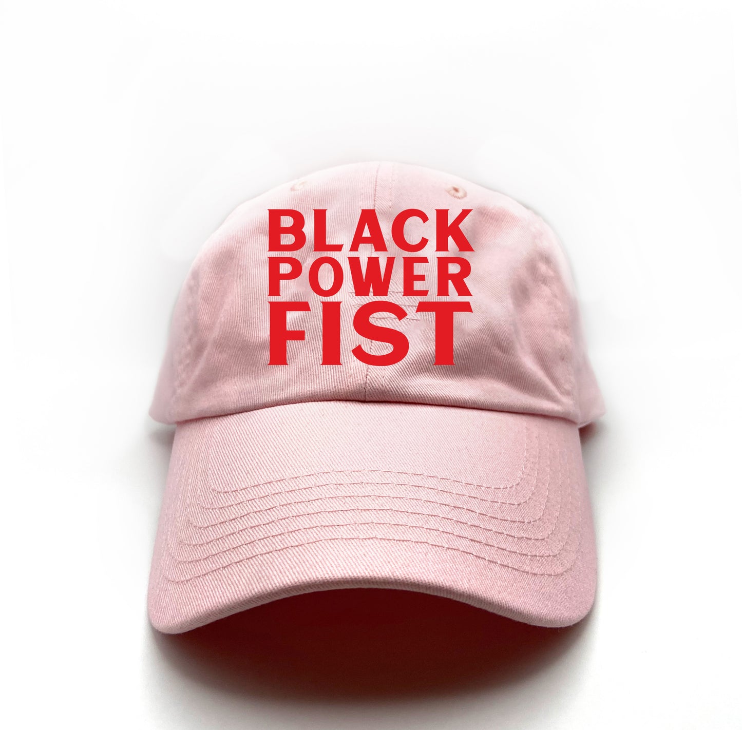 Black Power Fist Red Dad Hat
