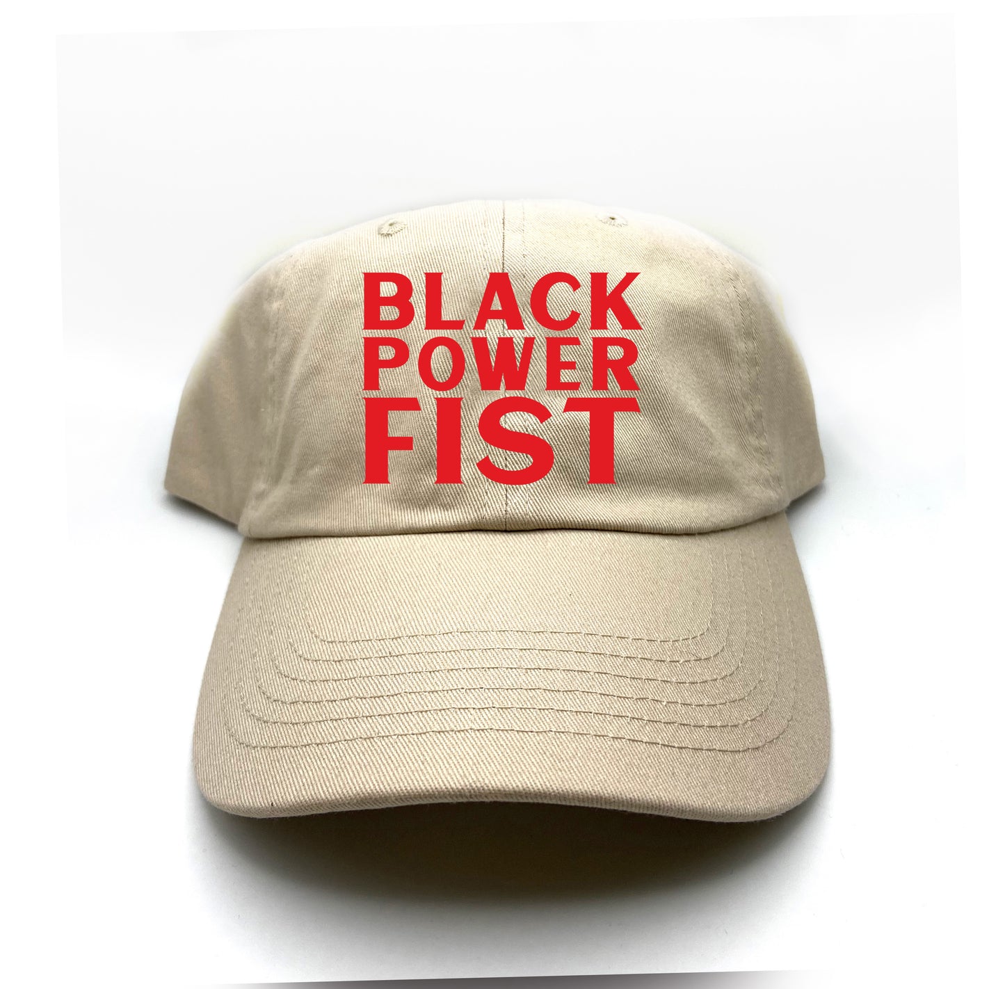Black Power Fist Red Dad Hat