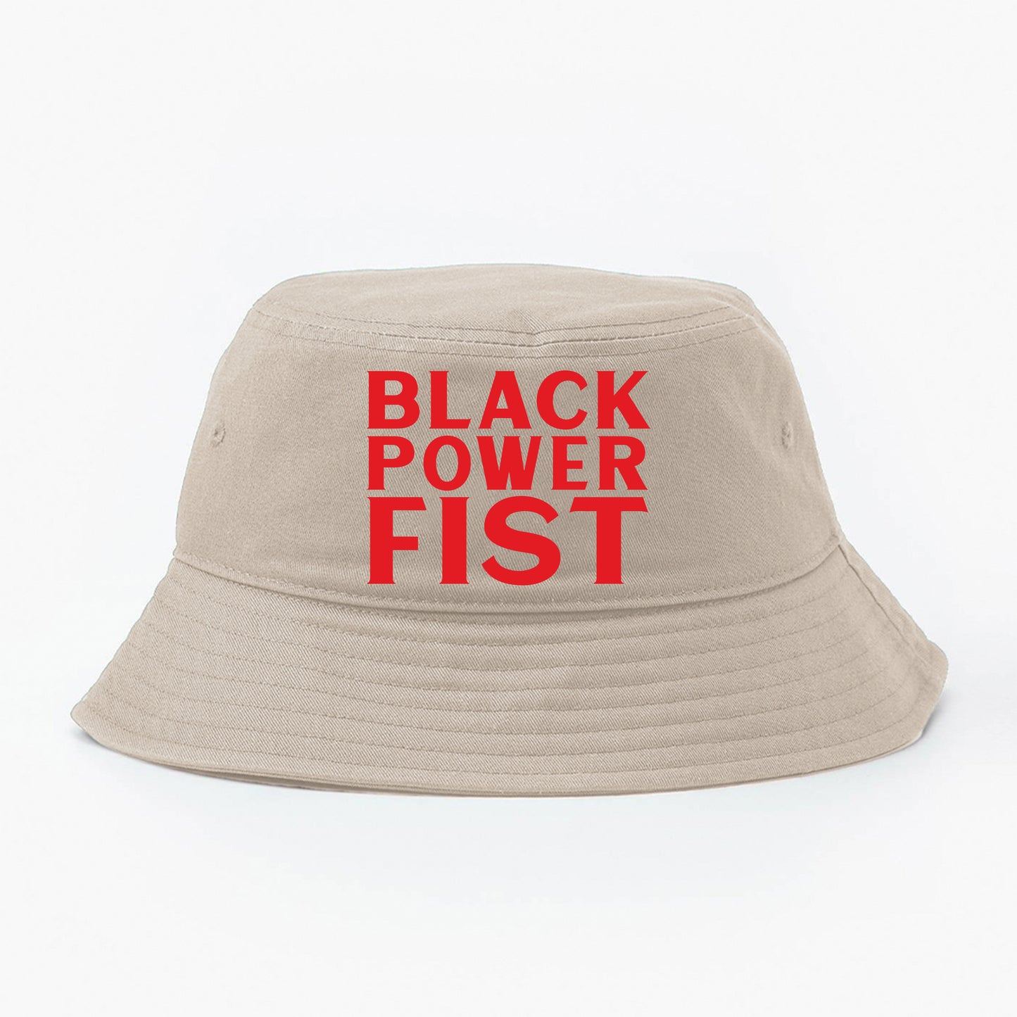 Black Power Fist Red Bucket Hat