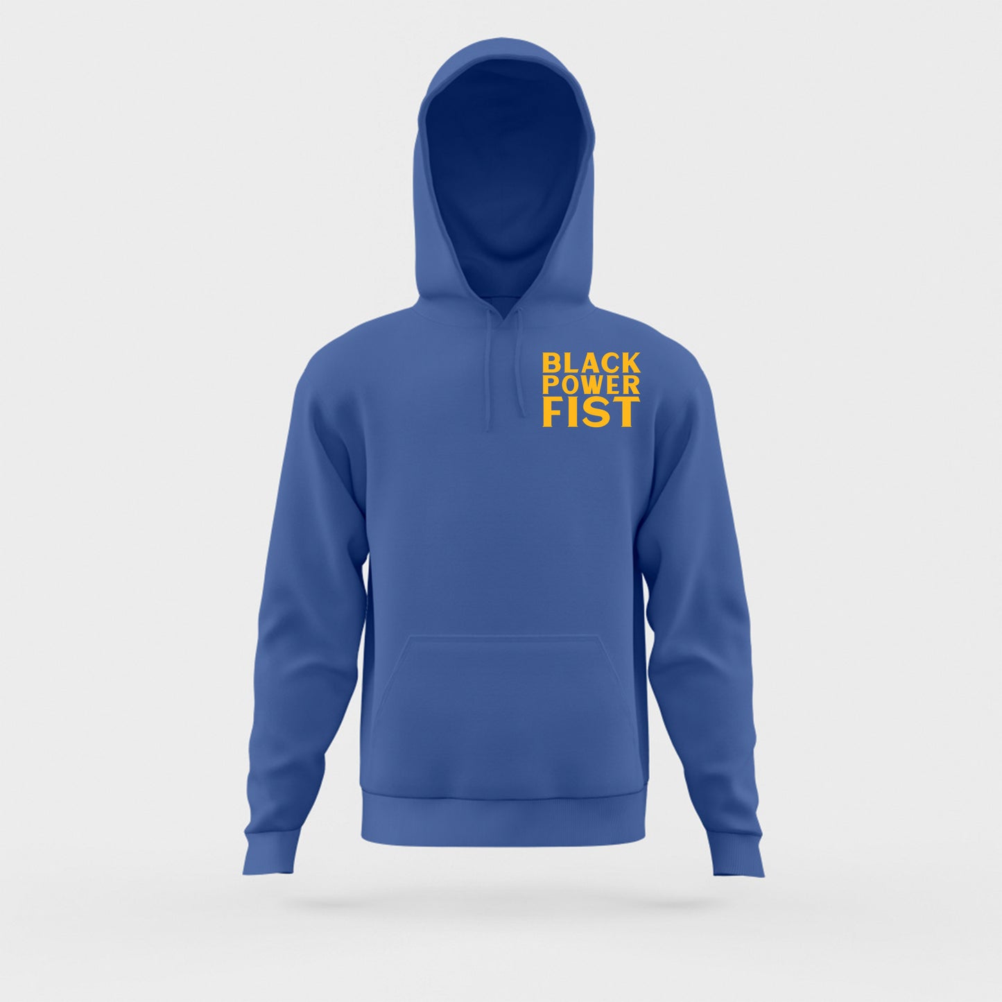 Black Power Fist Yellow Hoodie