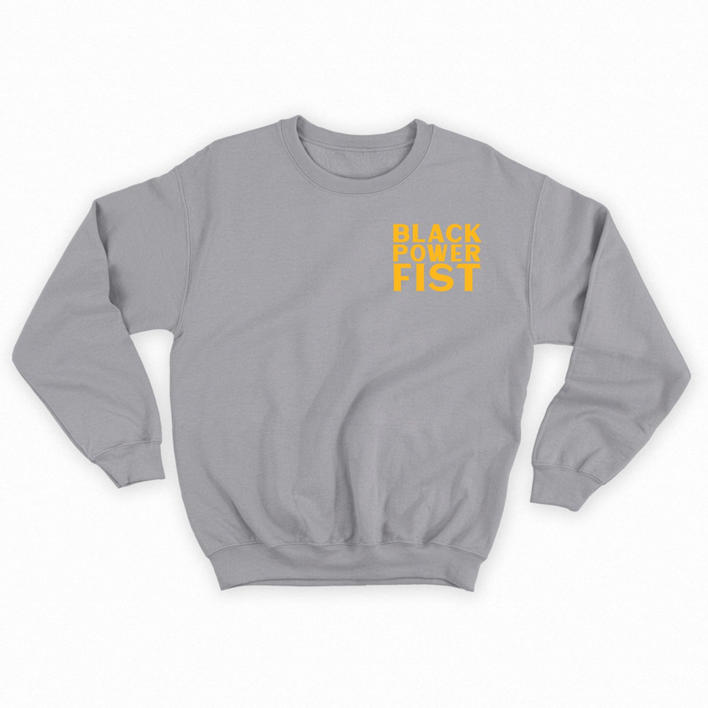Black Power Fist Yellow Sweatshirt
