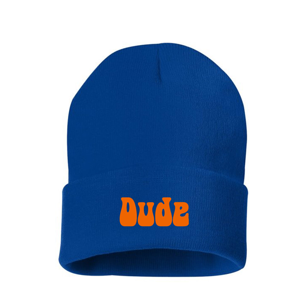 Dude Orange Beanie