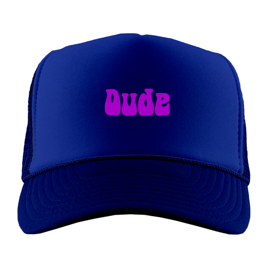 Dude Purple Foam Trucker Hat