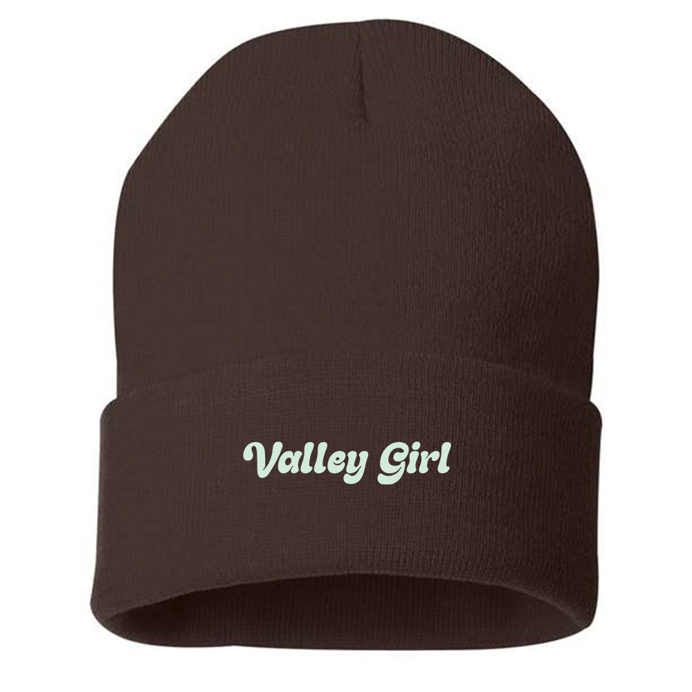 Valley Girl Light Green Beanie