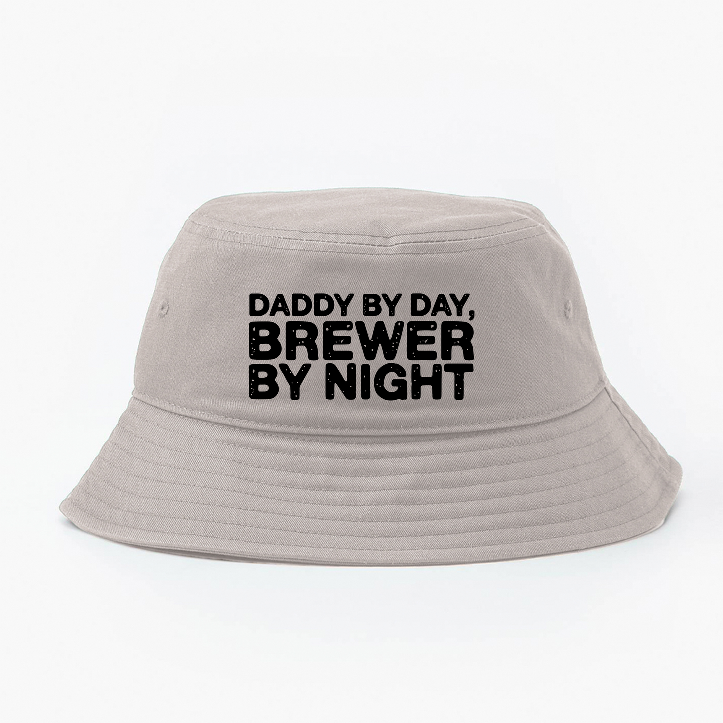 Daddy by Day, Brewer by Night Black Bucket Hat