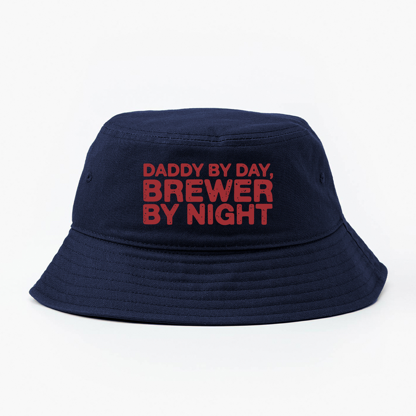 Daddy by Day, Brewer by Night Brown Bucket Hat