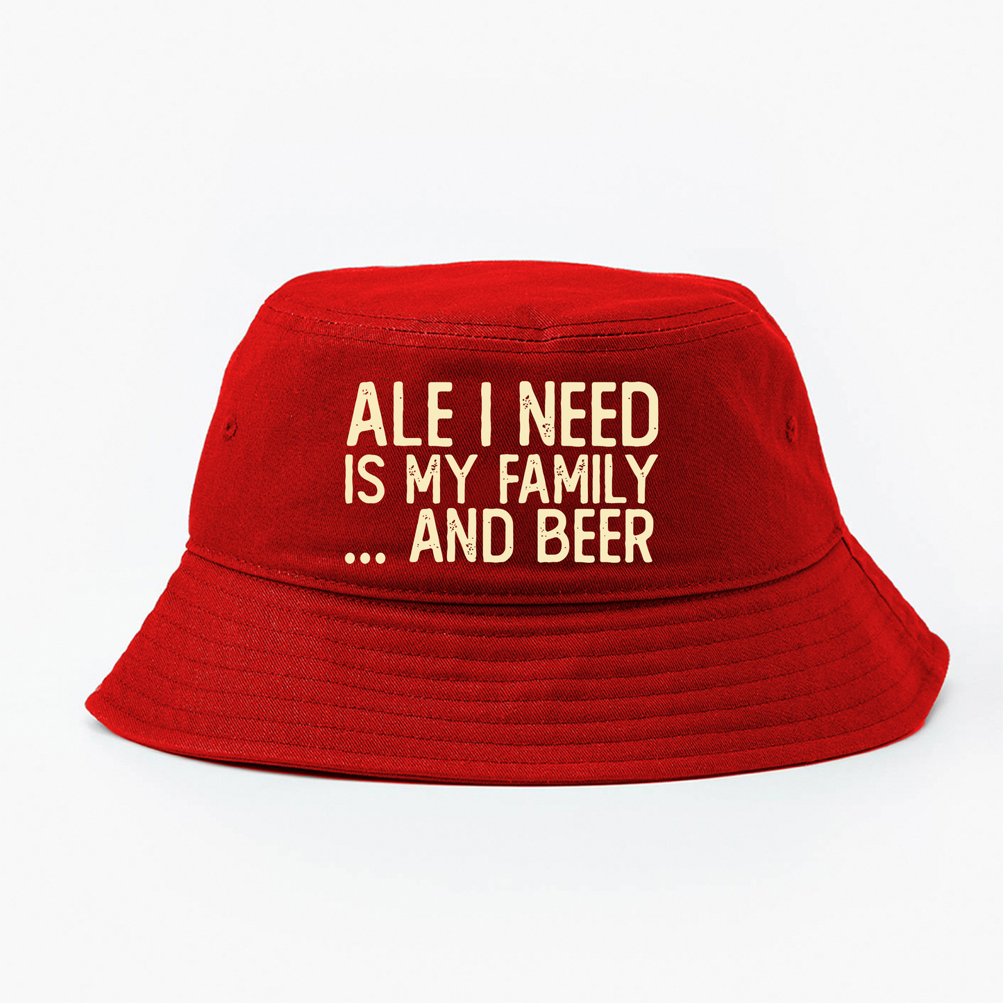 Ale I Need Is My Family... And Beer Tan Bucket Hat