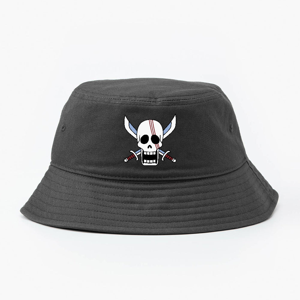 Red Hair Pirates jolly roger bucket hat