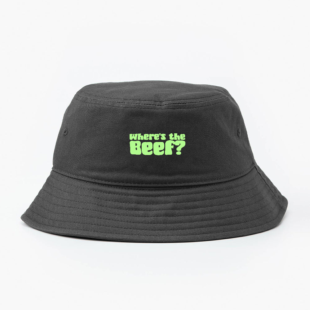 Where's the Beef? Green Bucket Hat