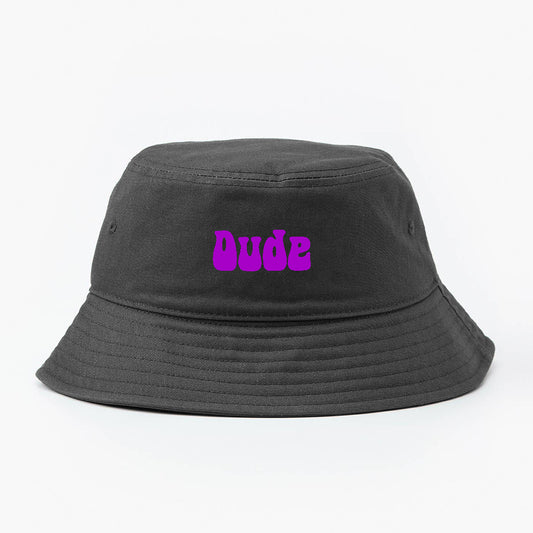 Dude Purple Bucket Hat