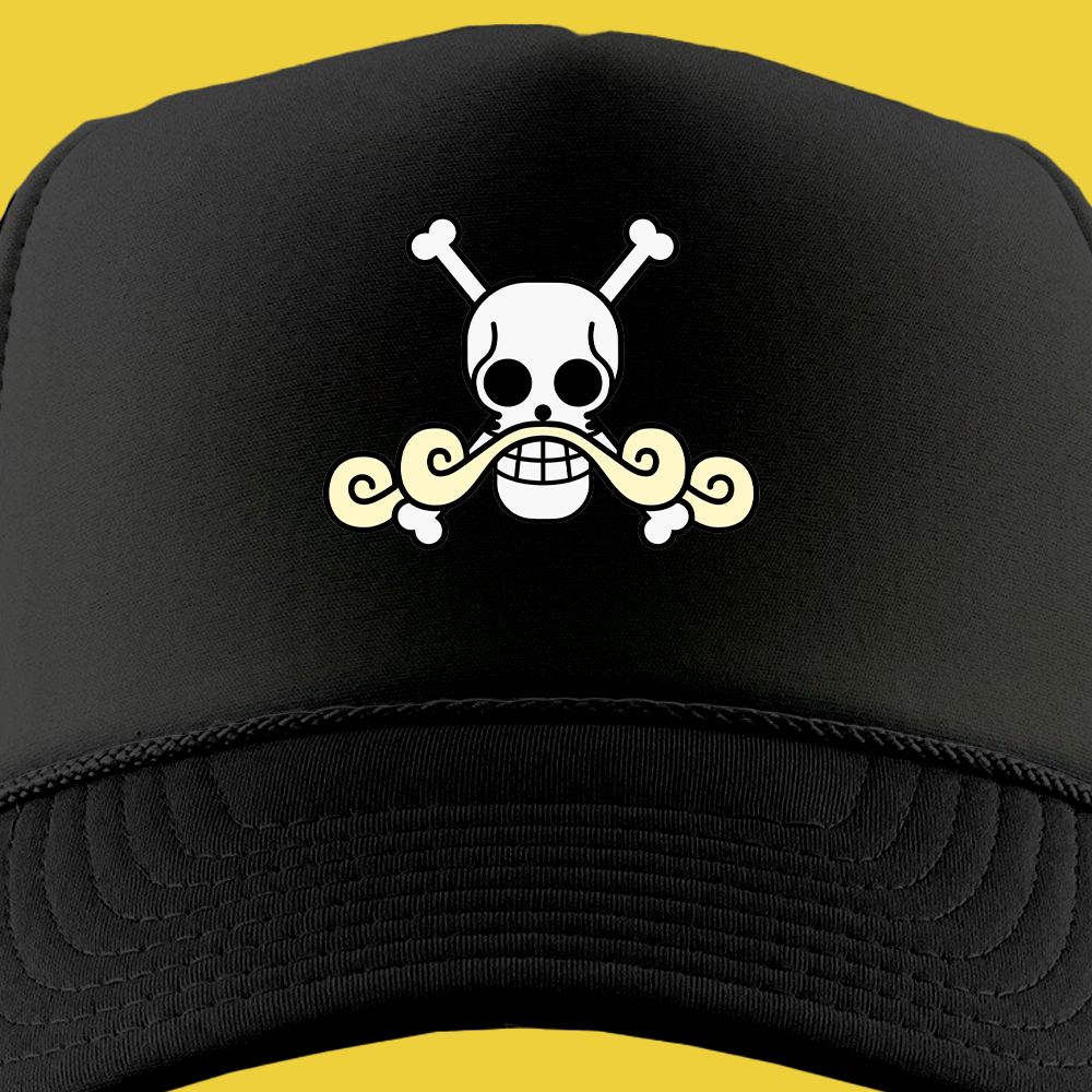 Roger Pirates jolly roger foam trucker