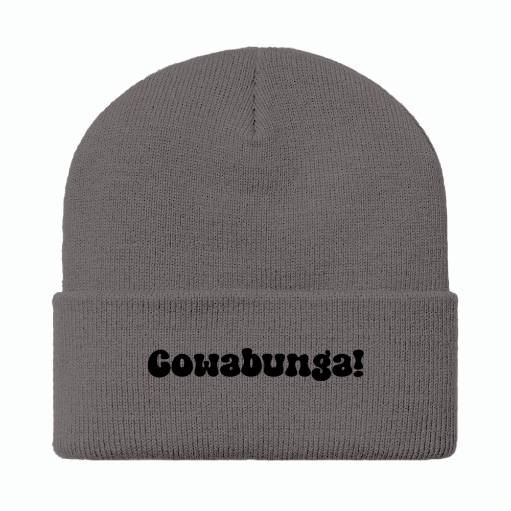 Cowabunga! Black Beanie
