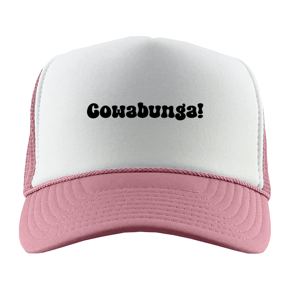 Cowabunga! Black Foam Trucker Hat