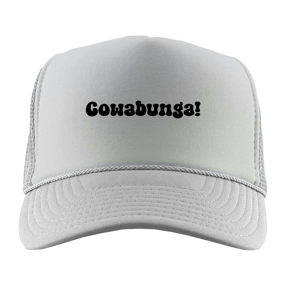 Cowabunga! Black Foam Trucker Hat