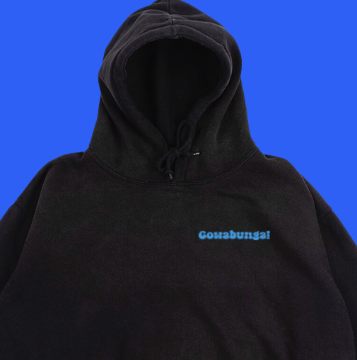 Cowabunga! Blue Hoodie