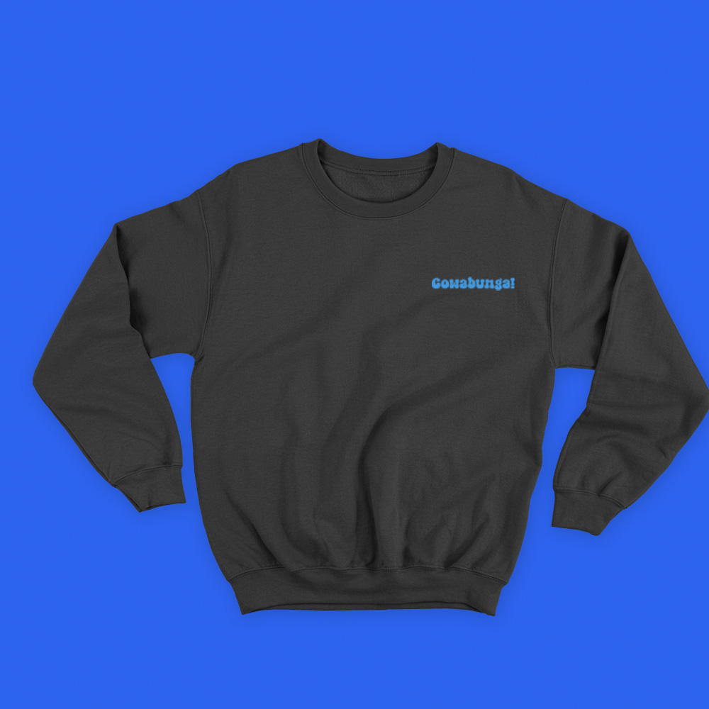 Cowabunga! Blue Sweatshirt