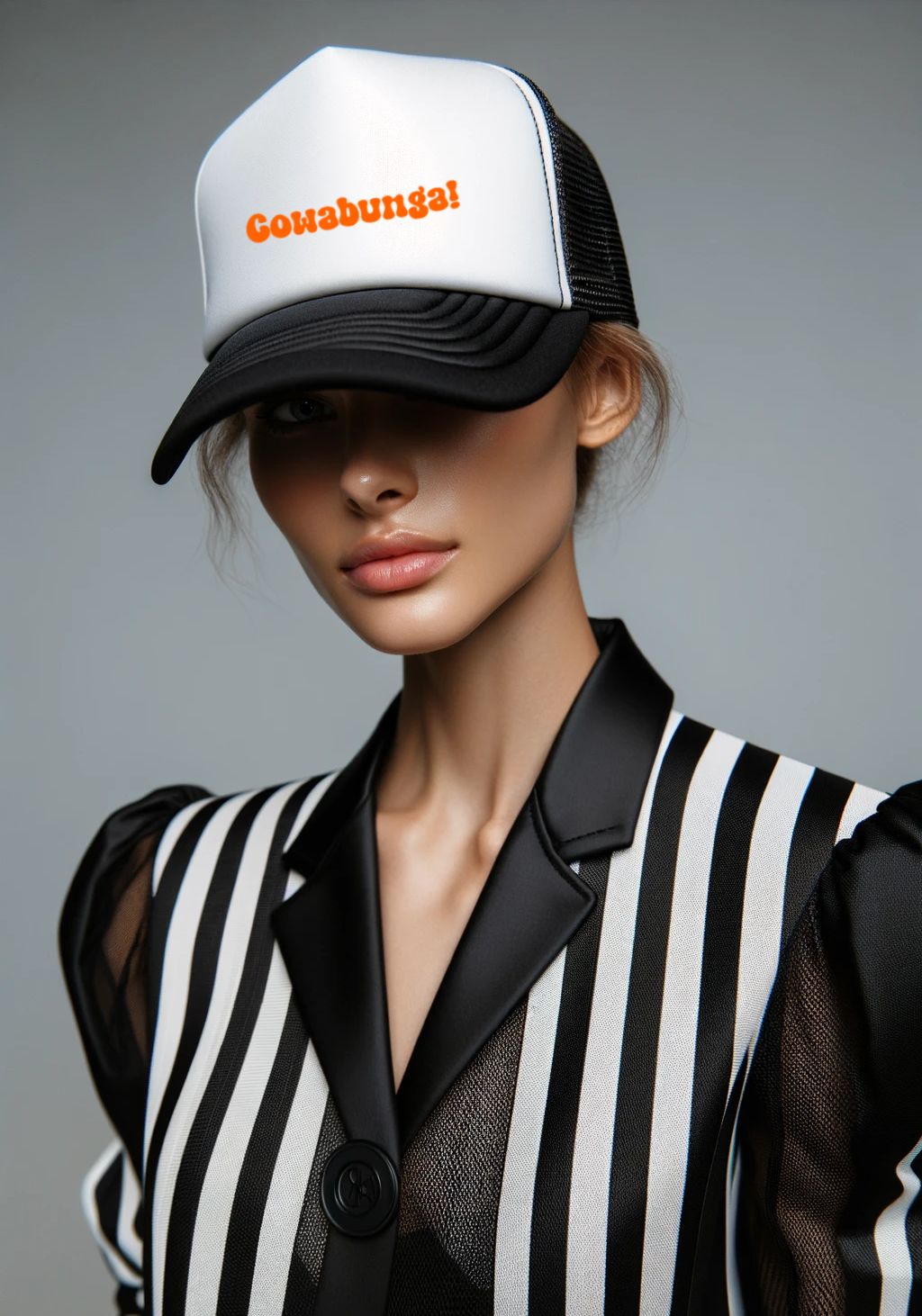 Cowabunga! Orange Foam Trucker Hat