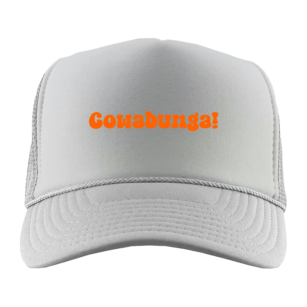 Cowabunga! Orange Foam Trucker Hat