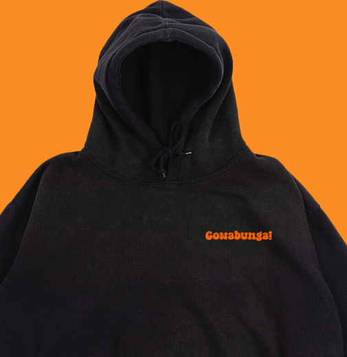 Cowabunga! Orange Hoodie