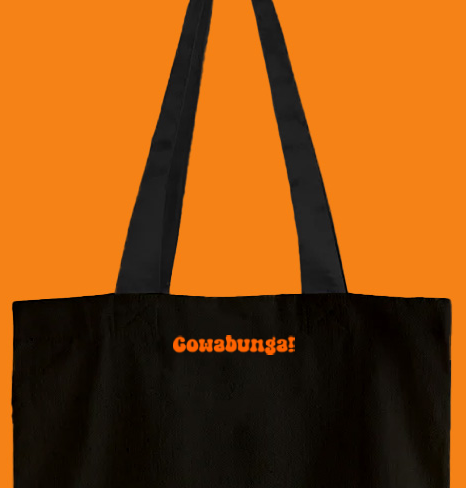 Cowabunga! Orange Tote Bag