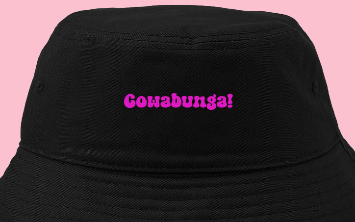 Cowabunga! Pink Bucket Hat