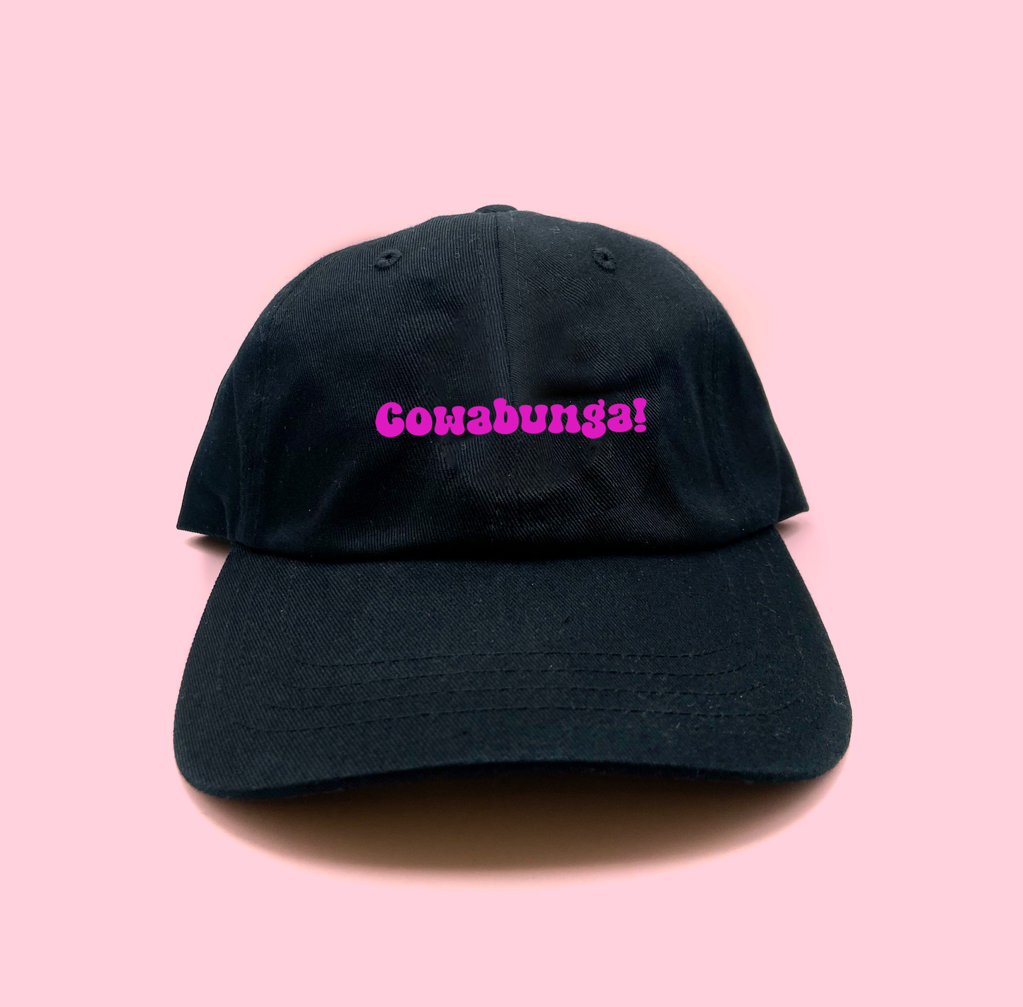 Cowabunga! Pink Dad Hat