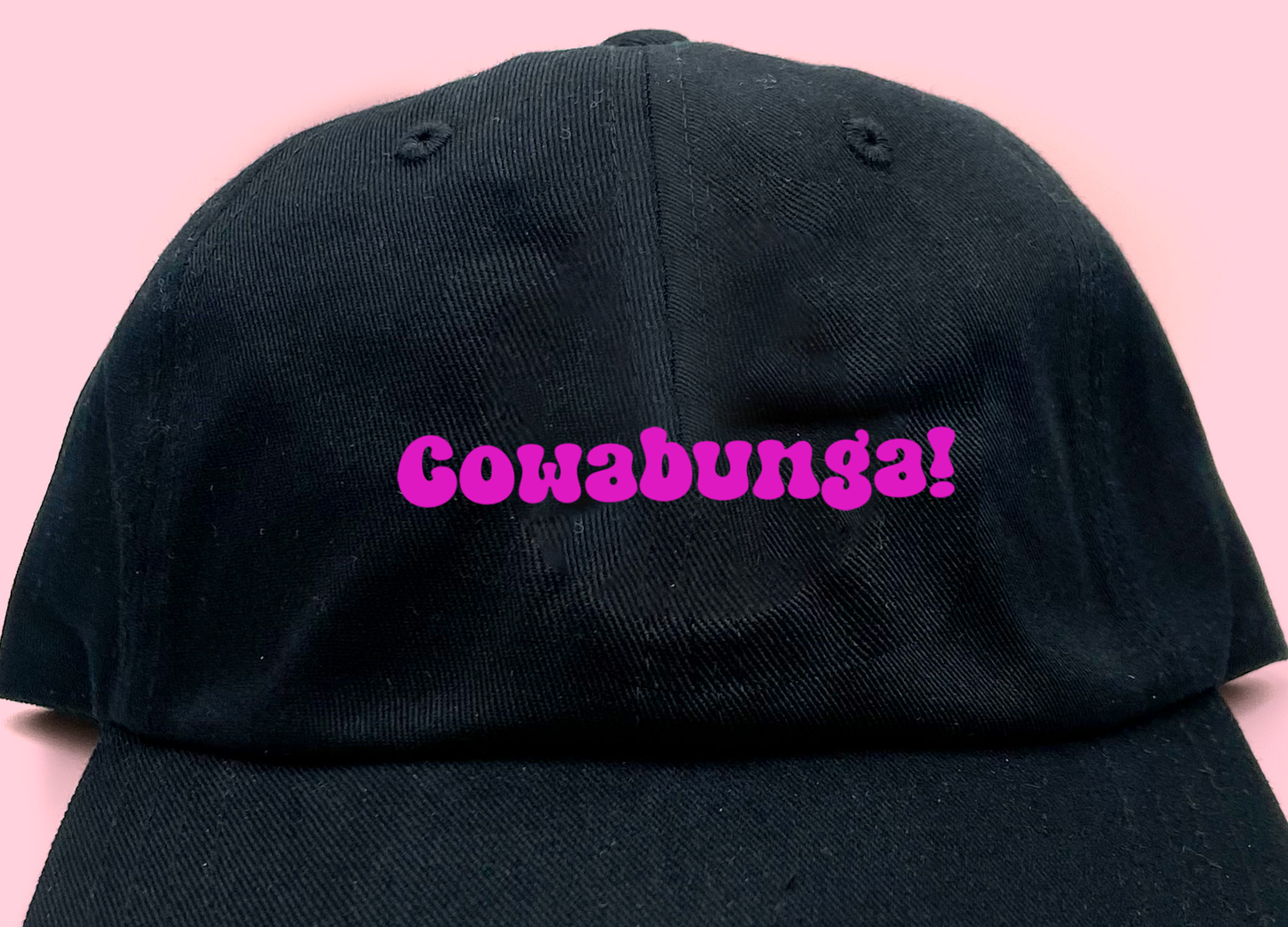 Cowabunga! Pink Dad Hat