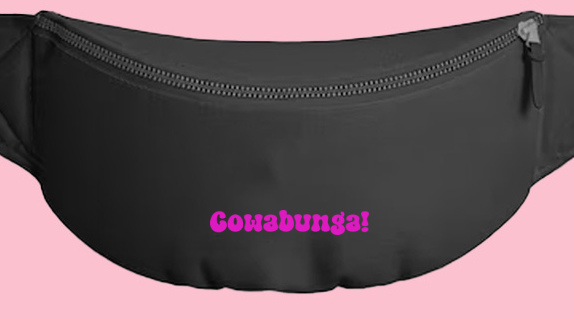 Cowabunga! Pink Fanny Pack