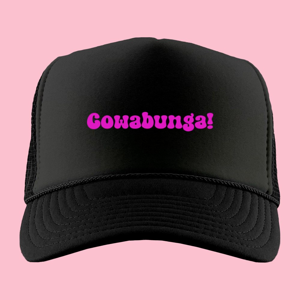 Cowabunga! Pink Foam Trucker Hat