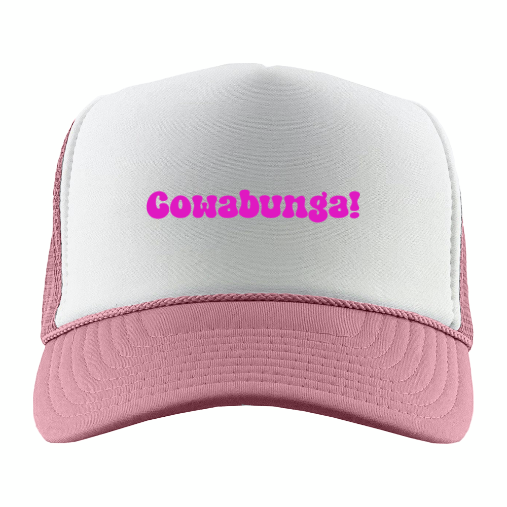 Cowabunga! Pink Foam Trucker Hat