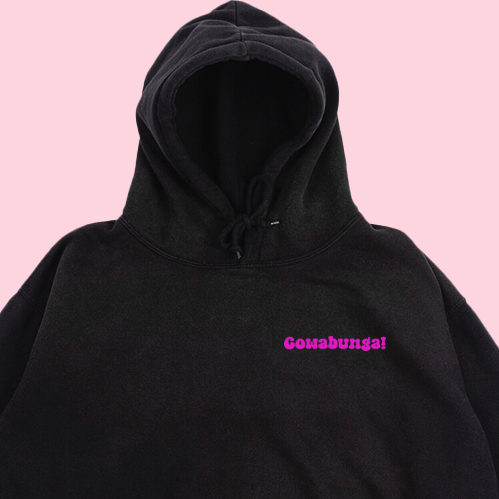 Cowabunga! Pink Hoodie