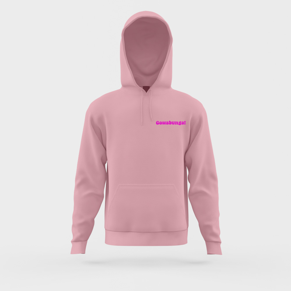 Cowabunga! Pink Hoodie