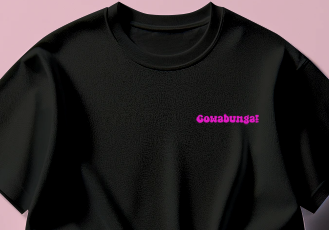 Cowabunga! Pink Tee Shirt