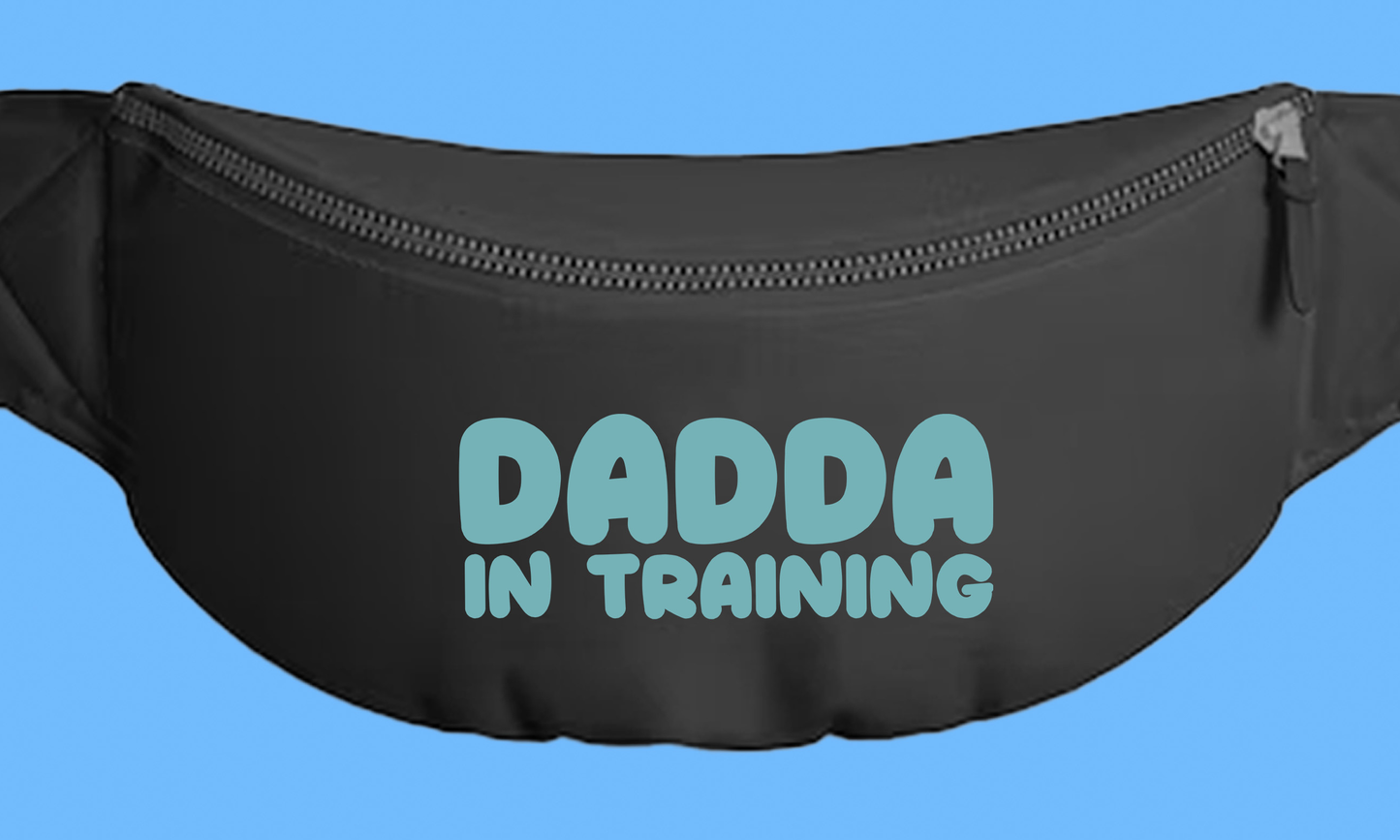 dadda in training light blue fanny pack